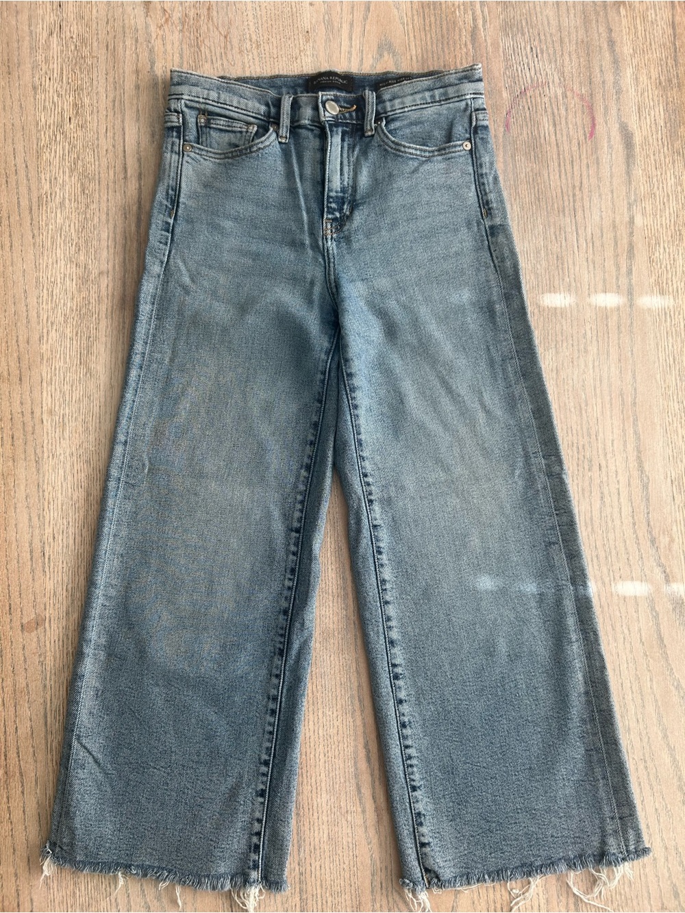 Banana Republic High-rise Wide-Leg Crop Women's Jeans in Light Blue